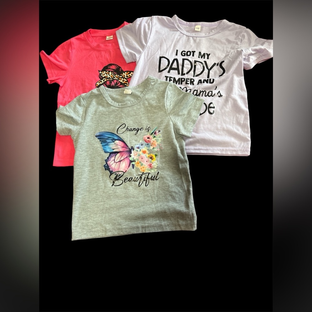 3 piece toddler girl t-shirts